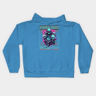 Zombie Retro Art Style Colorful design Kids Hoodie